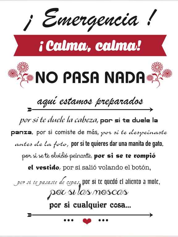 cartel baños