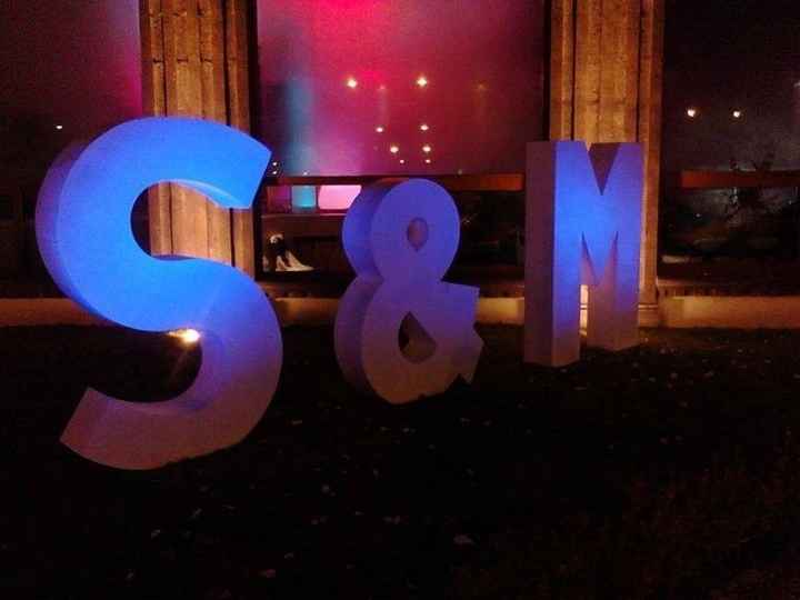 Letras iluminadas en la boda! ¿Sí o no? - 1