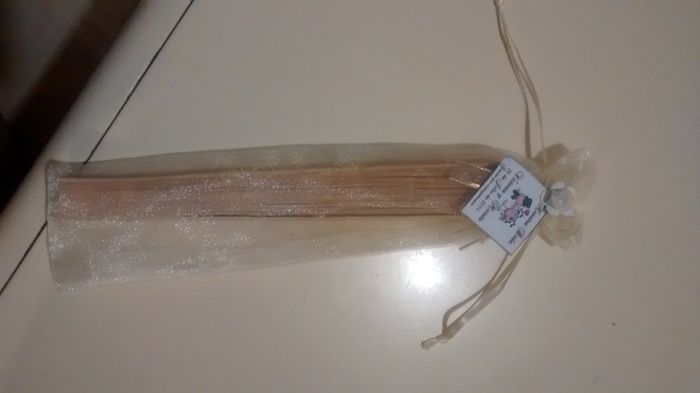 Abanicos para recuerdo en la ceremonia religiosa :) - 2