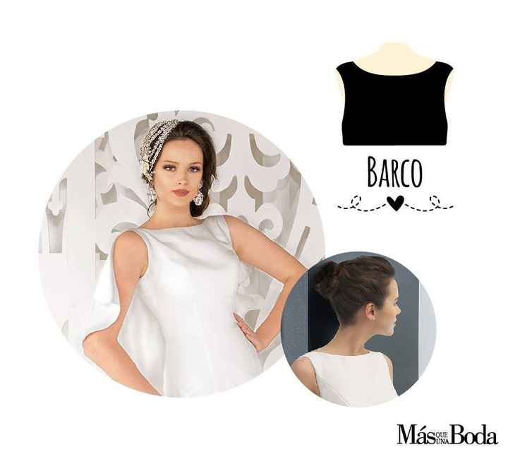 Ni de chiste pienses en usar collar con este tipo de escote, simplemente no lo hagas. Puedes usar un