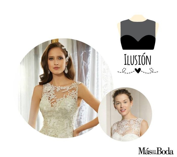 Por lo regular estos vestidos tienen transparencias en el pecho y ya vienen con detalles y adornos,