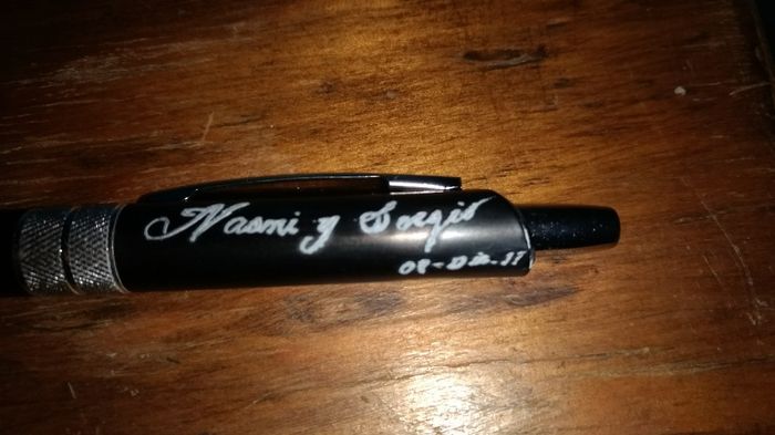  Encontré un detalle súper lindo! Bolígrafo grabado! - 2