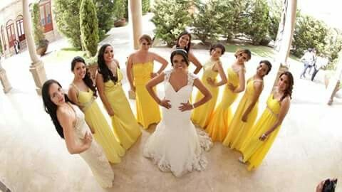 Vestido para damas en amarillo :) - 1