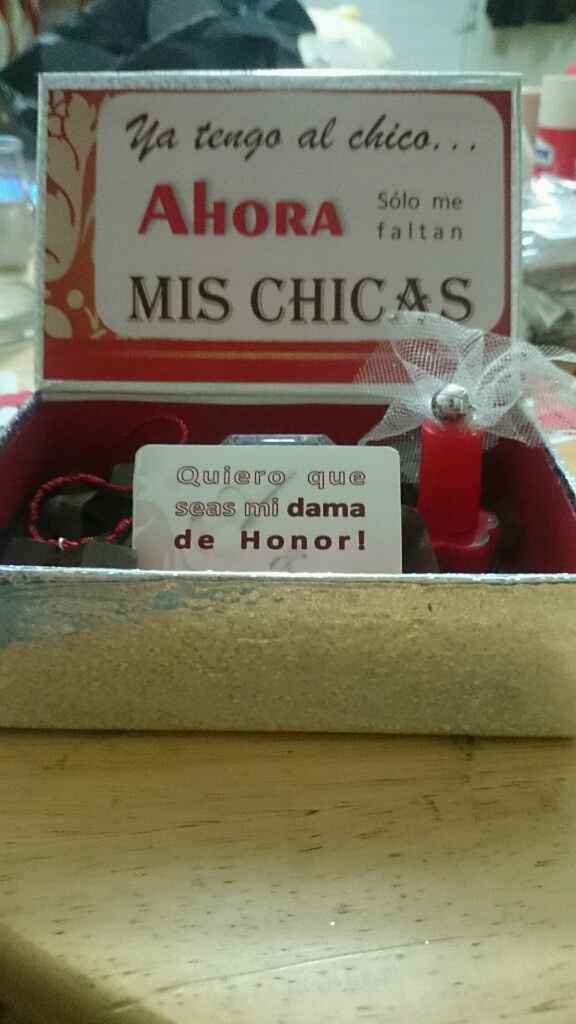 Regalos e invitaciones para mis damas :) - 1