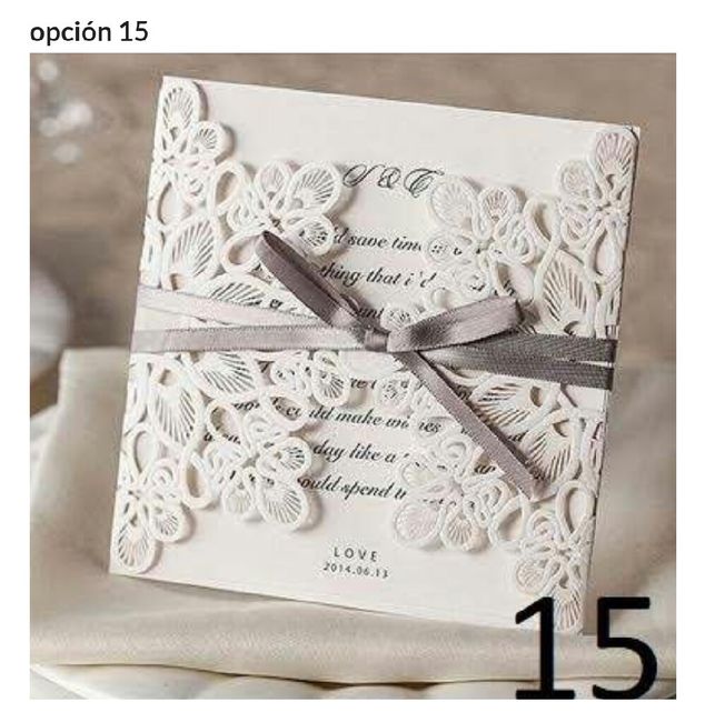 a su parecer cuál es la invitación que cumple con sencillez y elegancia? - 1