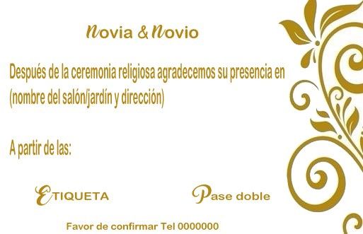 Frases para los boletos (pases) en la invitación.    ¿¿¿??? 3