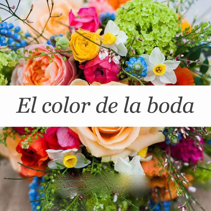 ¿Que color será el predominante en tu boda?