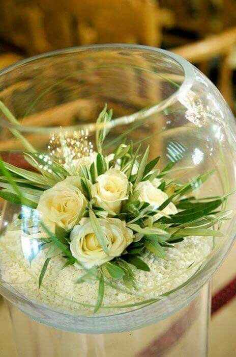 Centro de mesa con peceras. - 7