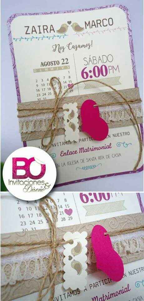 Invitaciones estilo vintage - 9