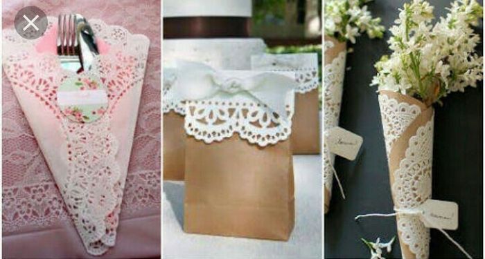 Decoraciónes con blondas. - 3