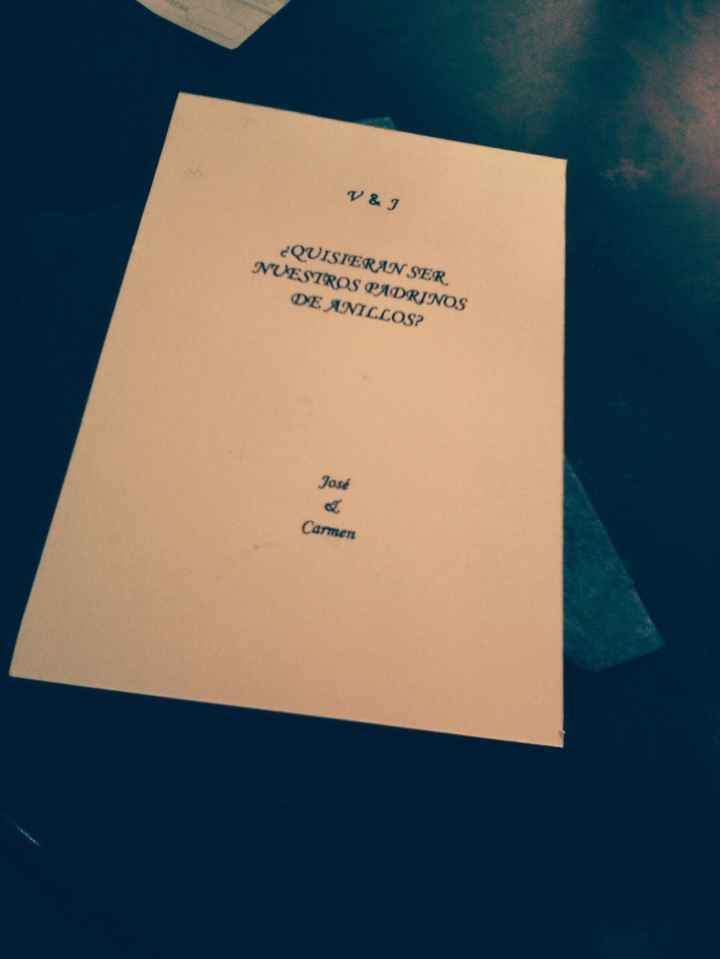 INVITACION PARA PADRINOS 