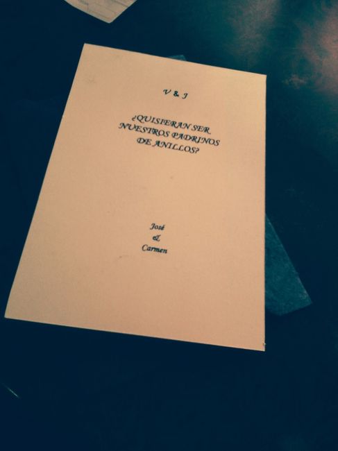 INVITACION PARA PADRINOS 