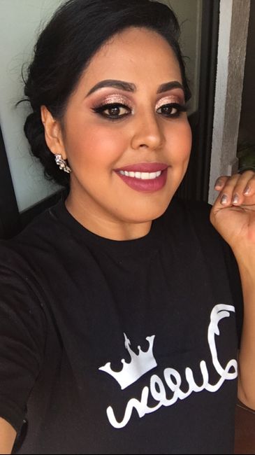 Mi prueba de maquillaje y peinado 💁🏻‍♀️ 💍👰🏻💄 - 3