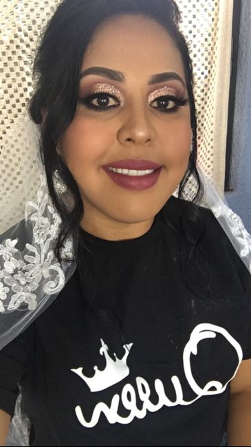 Mi prueba de maquillaje y peinado 💁🏻‍♀️ 💍👰🏻💄 - 4
