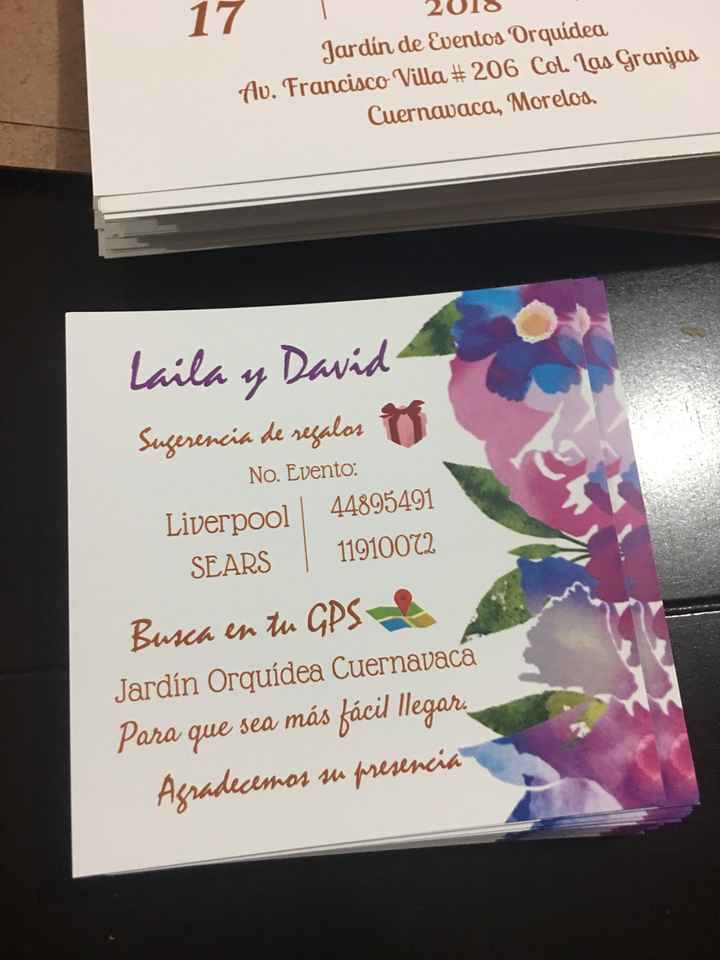 Mis Invitaciones listas!! 💜😍 - 3