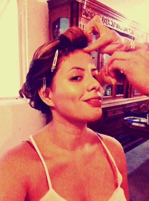 Ya maquillada y peinada!!!! - 4
