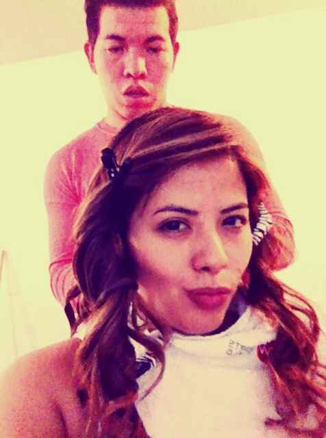 Ya maquillada y peinada!!!! - 1