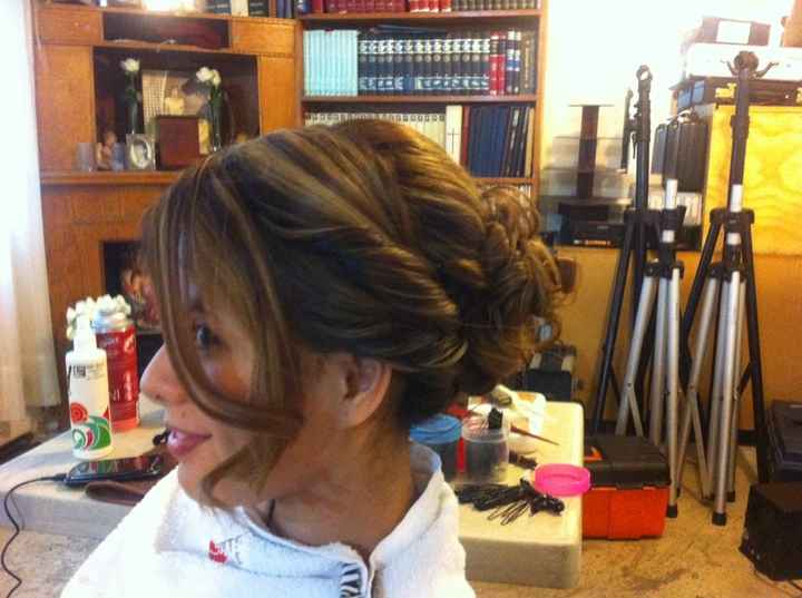 Ya maquillada y peinada!!!! - 3