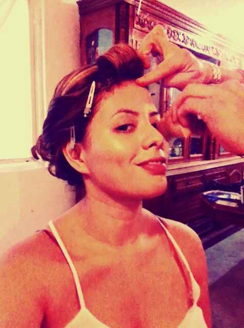 Ya maquillada y peinada!!!! - 4