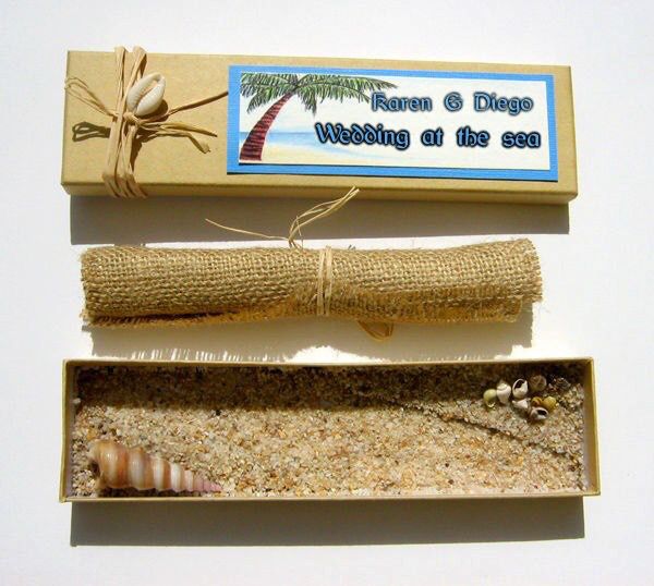 Ideas para invitación para Boda en Playa - 3