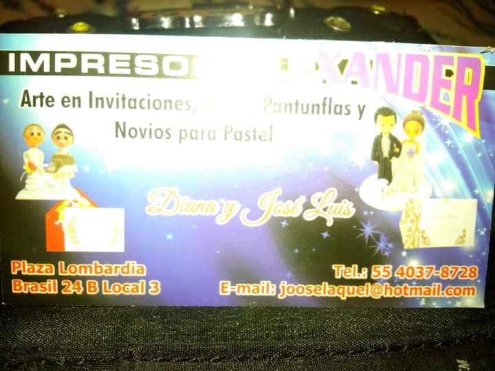Con los pelos de punta por el proveedor de invitaciones!!! - 1