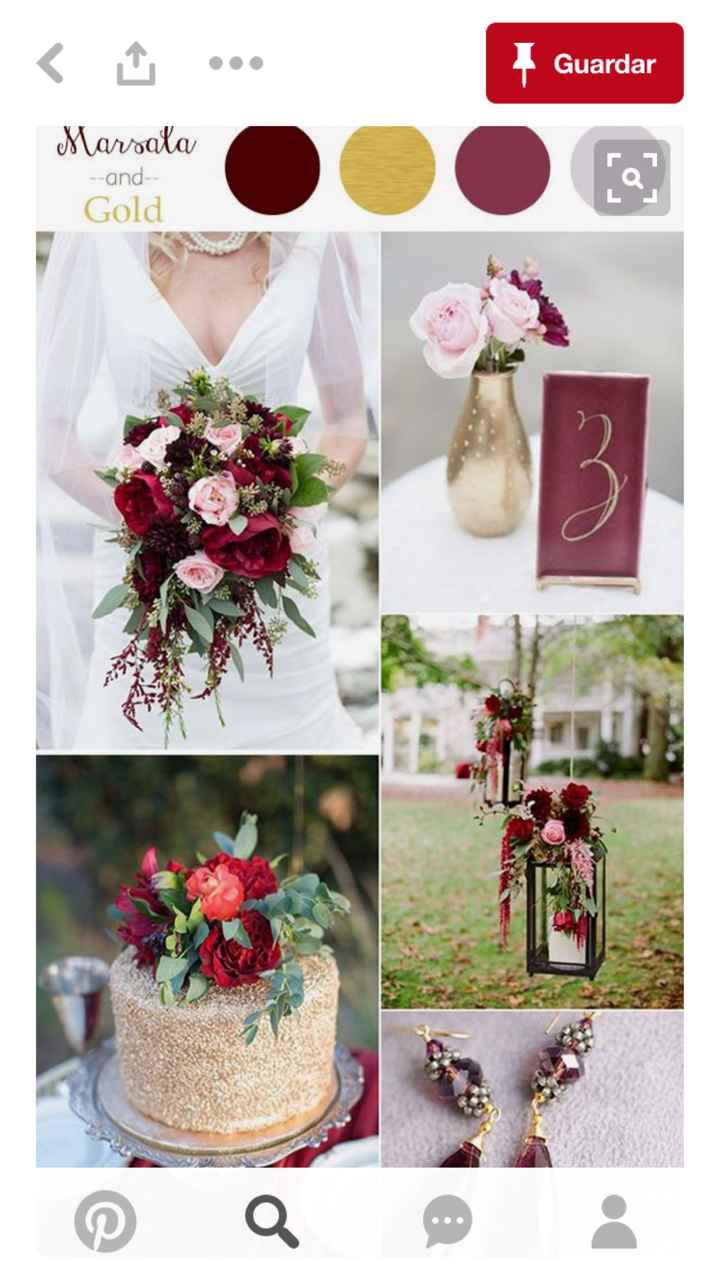 Combinación marsala&gold - 2