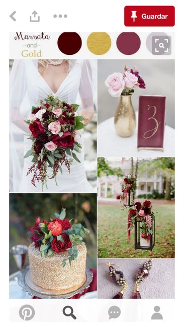 Combinación marsala&gold - 2