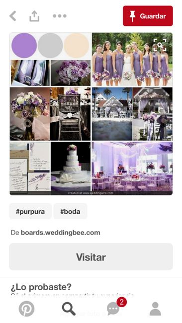 Combinacion de colores ivory y lila - 2