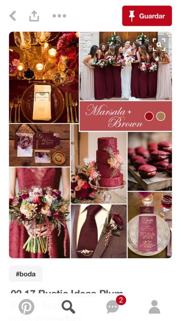 Combinación de color vino y beige - 4