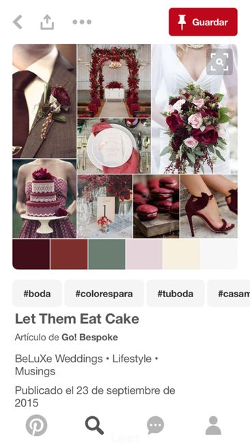 Combinación de coleres en café y rojo - 2