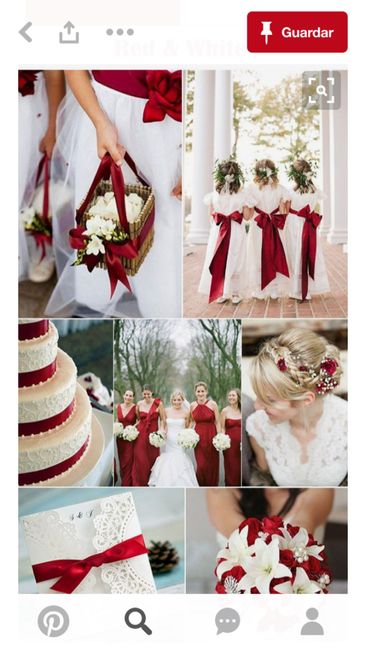 Combinación de coleres en café y rojo - 3