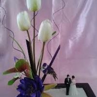 una boda de color morado