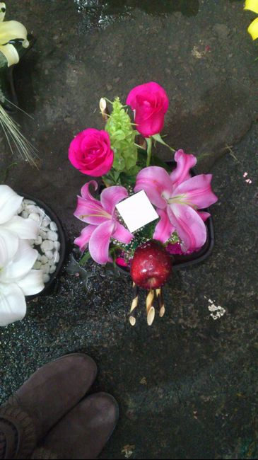 Centro para adornar fuente