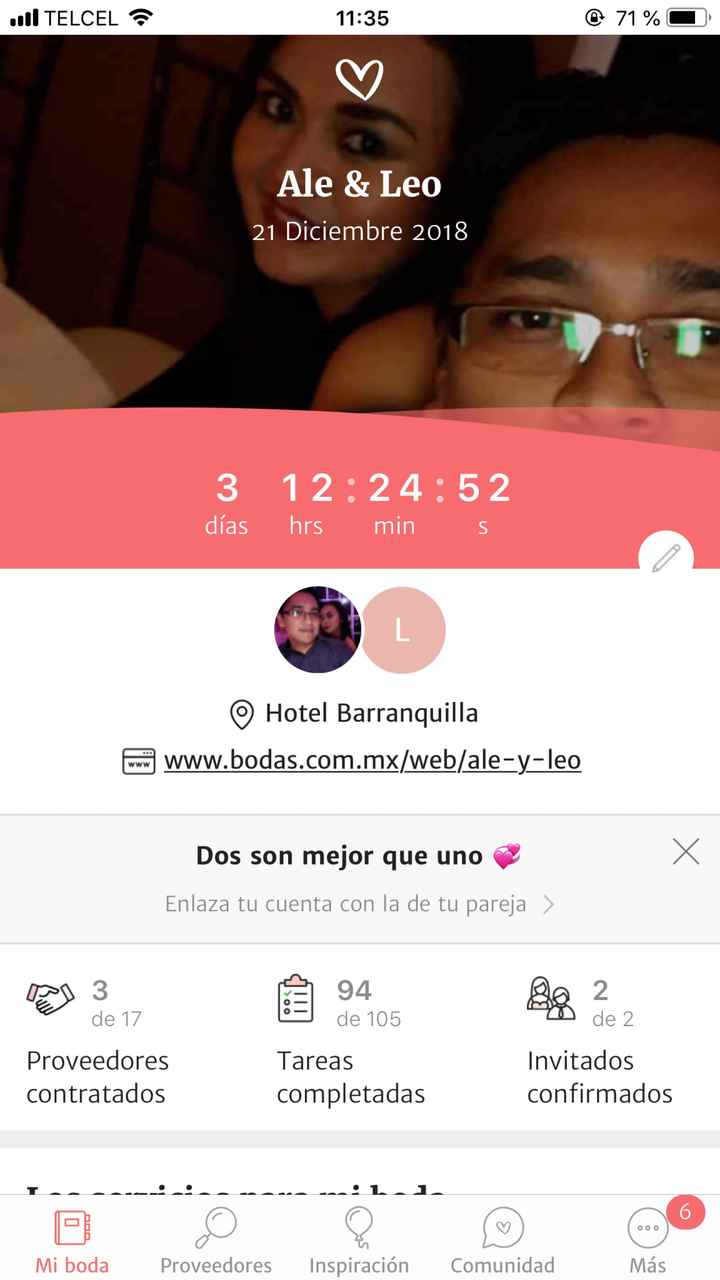 Mi contador ya a 3 días - 1