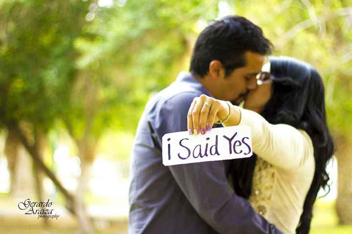 Fotos con las que anuncié mi compromiso - 1