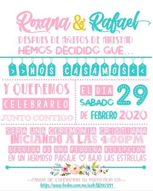 Texto de Invitación