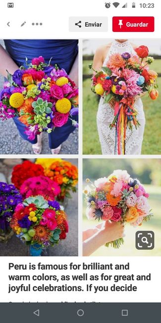 Flores de la decoración: blanco vs color - 1