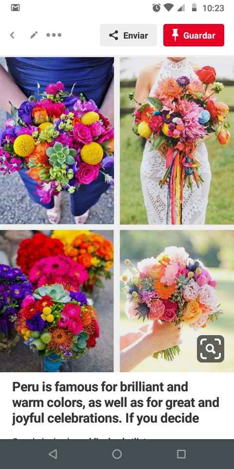 Flores de la decoración: blanco vs color - 1