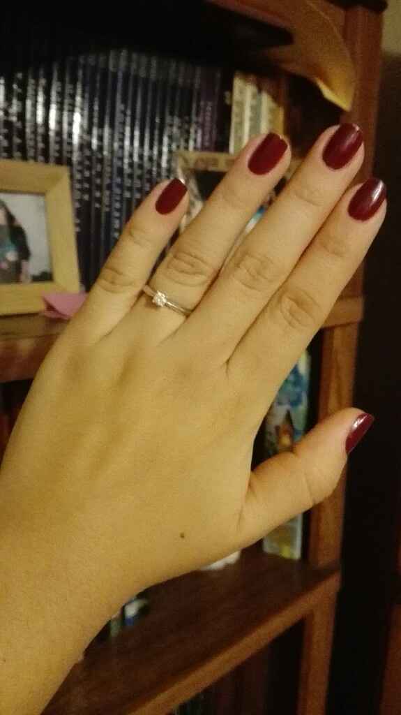 Fotos lindas con su anillo de compromiso - 1