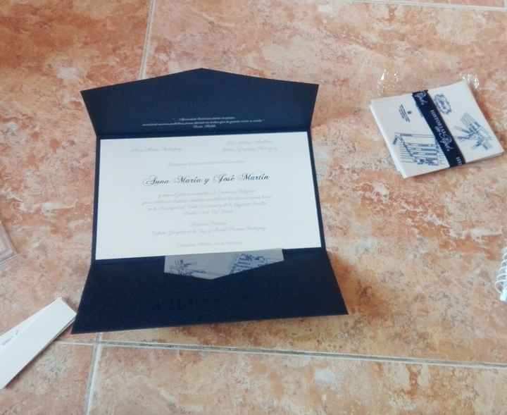 invitación azul