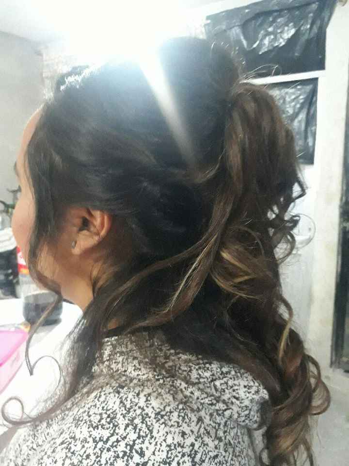 Prueba de maquillaje y peinado...! - 3