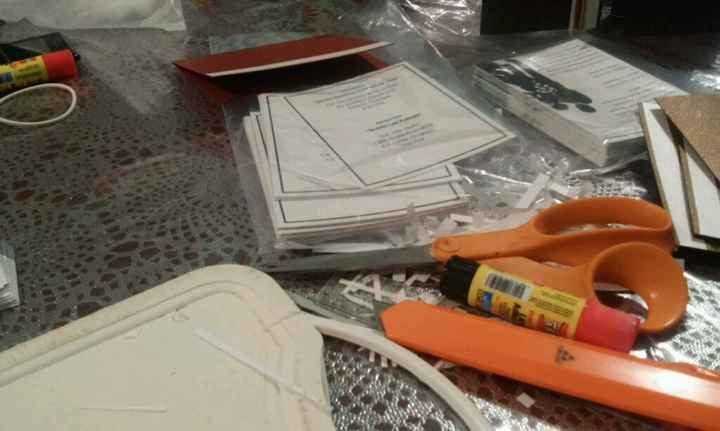 Mis invitaciones. hechas por mi hermana - 1