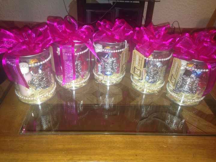 Regalos para mis damas de honor, hechos por mi.. 