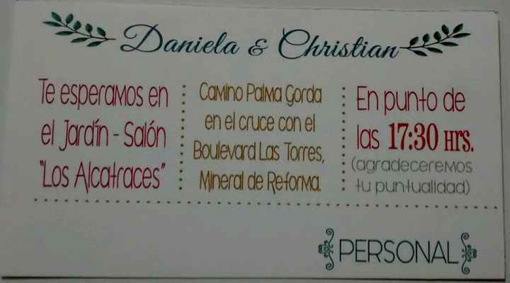 ¡por fin tengo invitaciones! - 1