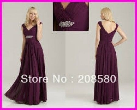 vestido ciruela