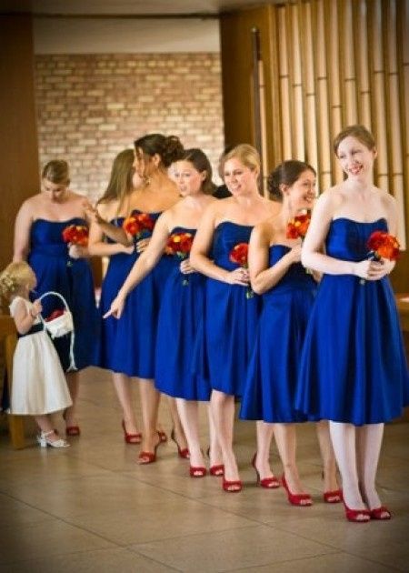 Madrinas en azul
