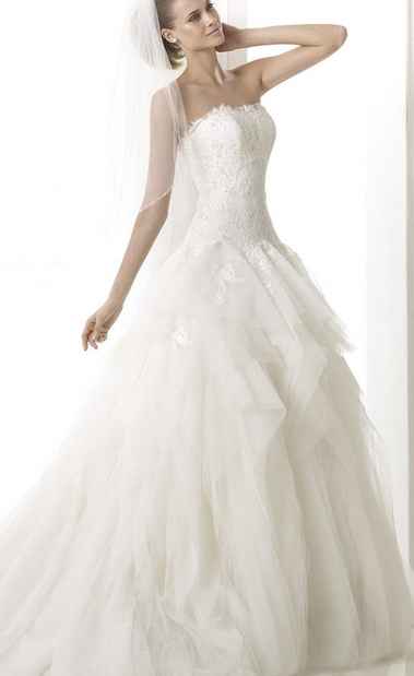 Vestido en tul pronovias