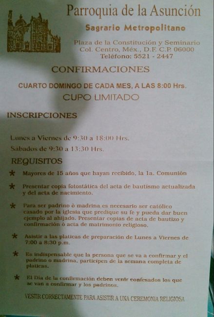 confirmaciones