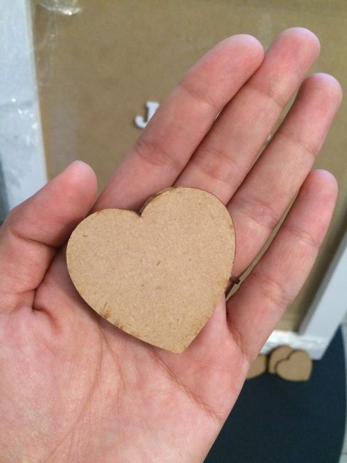 Cuadro de firmas con corazones - 2