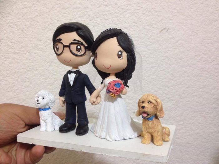 Muñecos para el pastel 🎂🐶🤵🏻👰🏻🐶 - 2